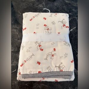 Dr. Seuss cat in the hat deluxe muslin nursery blanket